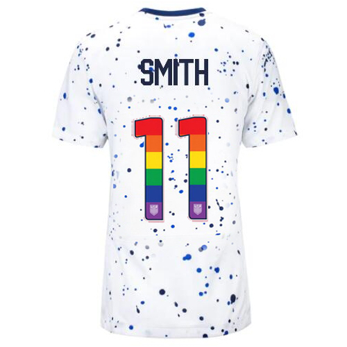 USA Sophia Smith 2023/24 Home Women's Jersey Rainbow Number