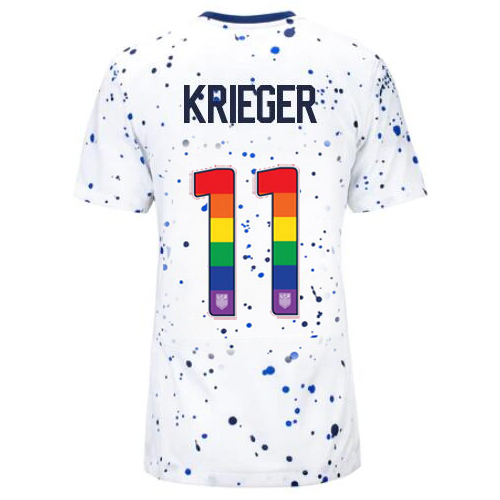USA Ali Krieger 2023/24 Home Women's Jersey Rainbow Number