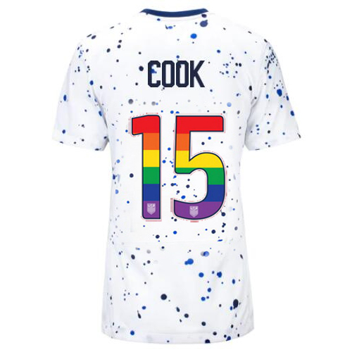 USA Alana Cook 2023/24 Home Women's Jersey Rainbow Number - Click Image to Close
