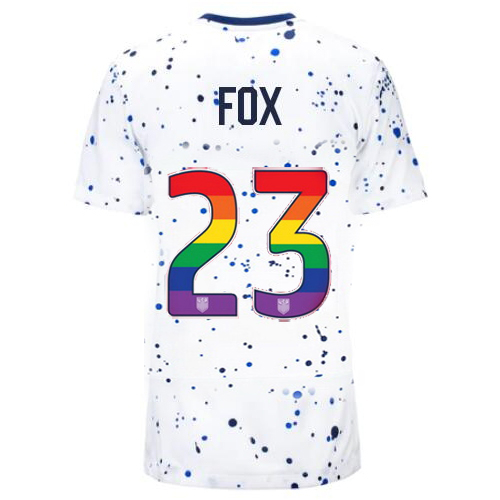 USA Emily Fox 2023/24 Home Women's Jersey Rainbow Number