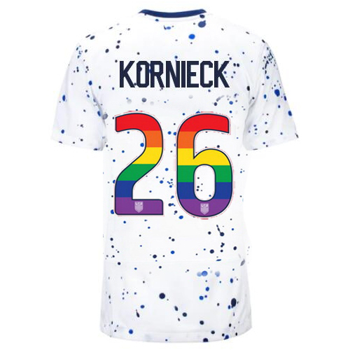 USA Taylor Kornieck 2023/24 Home Women's Jersey Rainbow Number