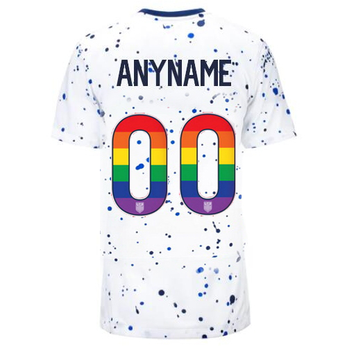 USA Customized 2023/24 Home Women's Jersey Rainbow Number