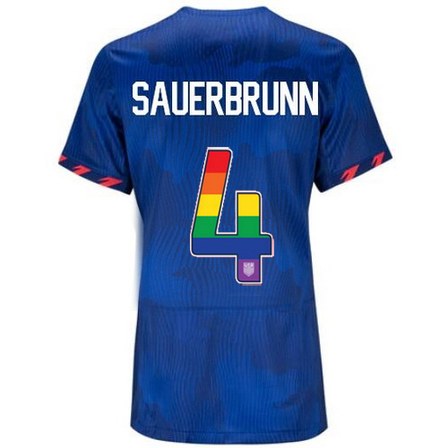 USA Becky Sauerbrunn 2023/24 Away Women's Jersey Rainbow Number