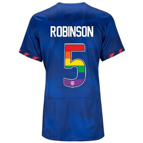 USA Antonee Robinson 2023/24 Away Women's Jersey Rainbow Number