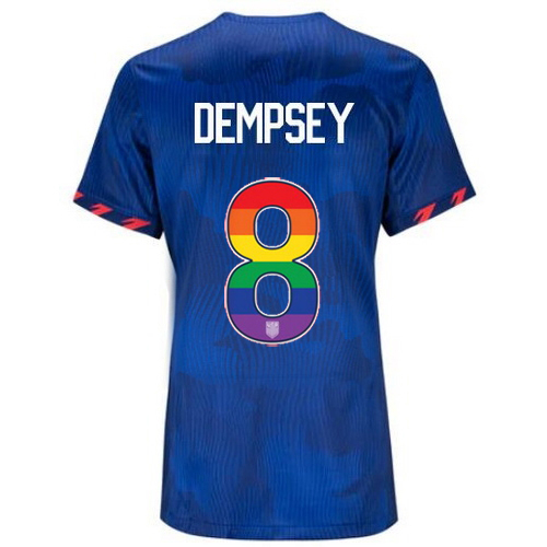 USA Clint Dempsey 2023/24 Away Women's Jersey Rainbow Number