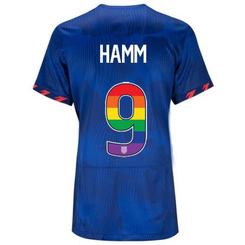 USA Mia Hamm 2023/24 Away Women's Jersey Rainbow Number