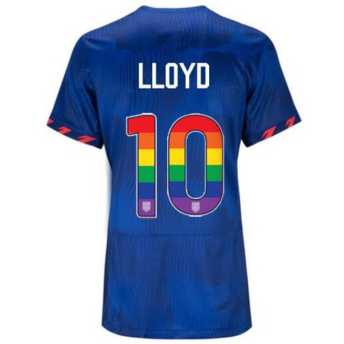 USA Carli Lloyd 2023/24 Away Women's Jersey Rainbow Number