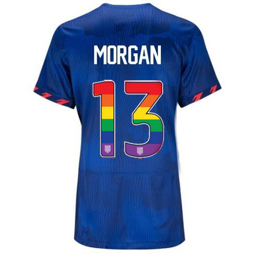 USA Alex Morgan 2023/24 Away Women's Jersey Rainbow Number