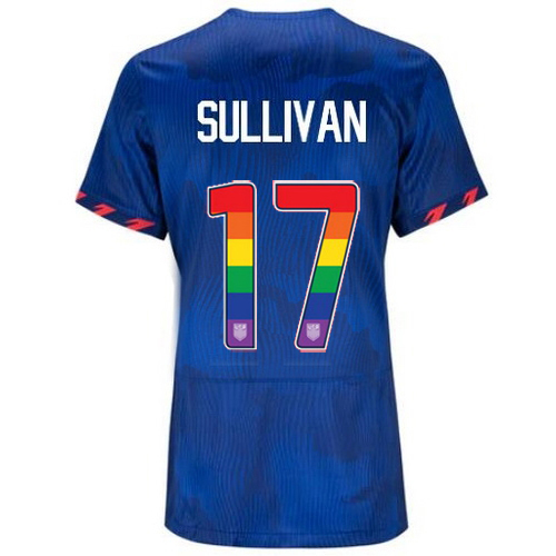 USA Andi Sullivan 2023/24 Away Women's Jersey Rainbow Number