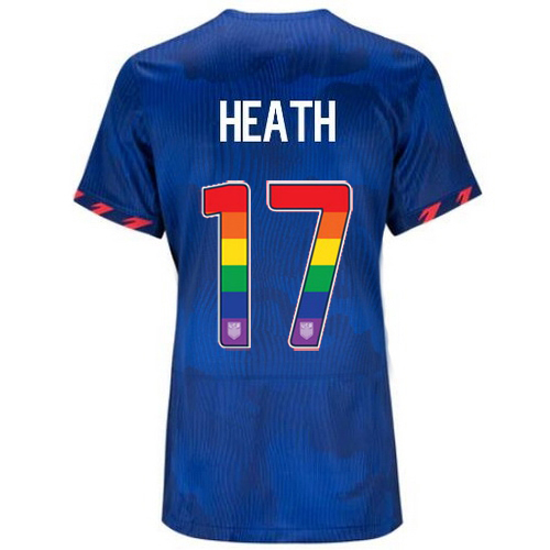 USA Tobin Heath 2023/24 Away Women's Jersey Rainbow Number