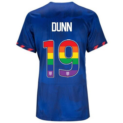 USA Crystal Dunn 2023/24 Away Women's Jersey Rainbow Number