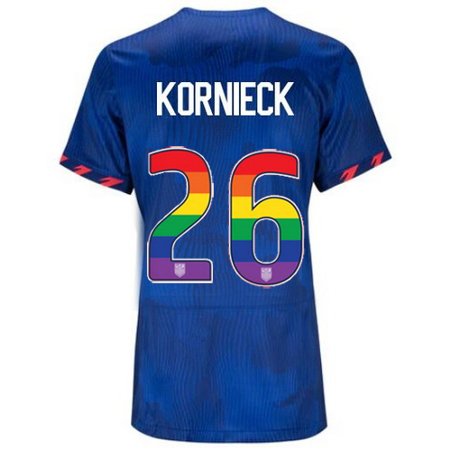 USA Taylor Kornieck 2023/24 Away Women's Jersey Rainbow Number