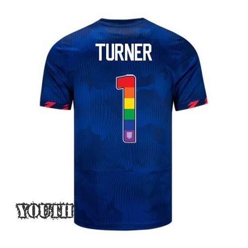 USA Matt Turner 2023/24 Away Youth Jersey Rainbow Number